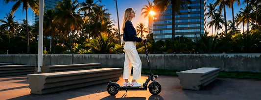 Joyor Y8-S ABE certified electric scooter with 100km range on city street